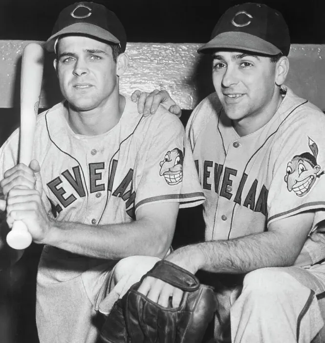 Framed Print : Lou Boudreau And Ray Boone In Uniform