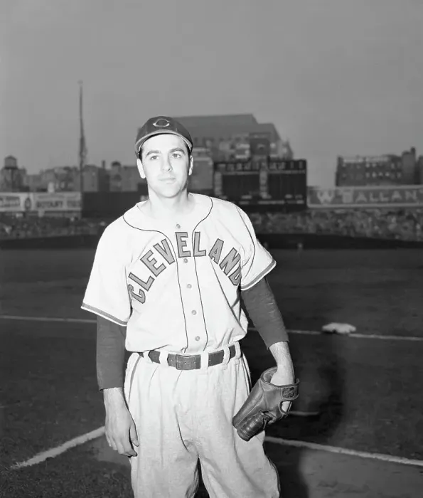 Framed Print : Lou Boudreau Standing Wearing Mitt Framed Print : Lou Boudreau Standing Wearing Mitt