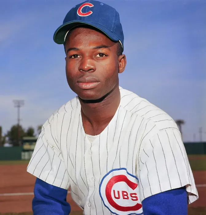 Framed Print : Lou Brock. (Original Caption). Mesa, Arizona: Lou Brock of the Chicago