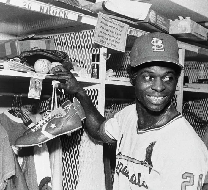 Framed Print : Lou Brock in the Locker Room Framed Print : Lou Brock in the Locker Room