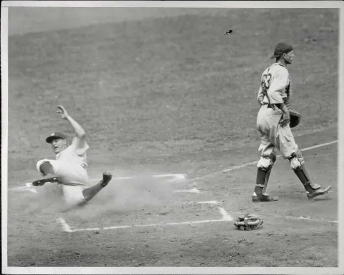 Framed Print : Lou Gehrig in Baseball Action Framed Print : Lou Gehrig in Baseball Action
