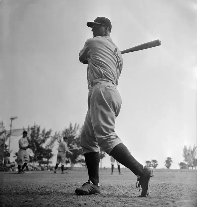 Framed Print : Lou Gehrig Batting Framed Print : Lou Gehrig Batting