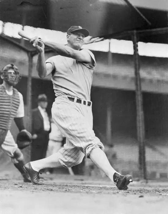 Framed Print : Lou Gehrig in Batting Action Framed Print : Lou Gehrig in Batting Action