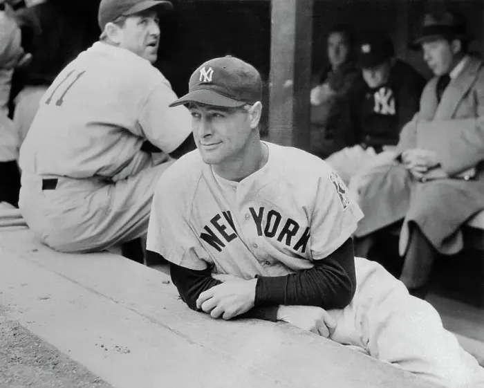 Framed Print : Lou Gehrig Looking Out Of Dugout Framed Print : Lou Gehrig Looking Out Of Dugout