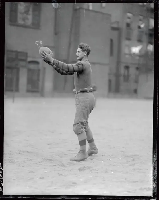 Framed Print : Lou Gehrig Playing Football in High School Framed Print : Lou Gehrig Playing Football in High School