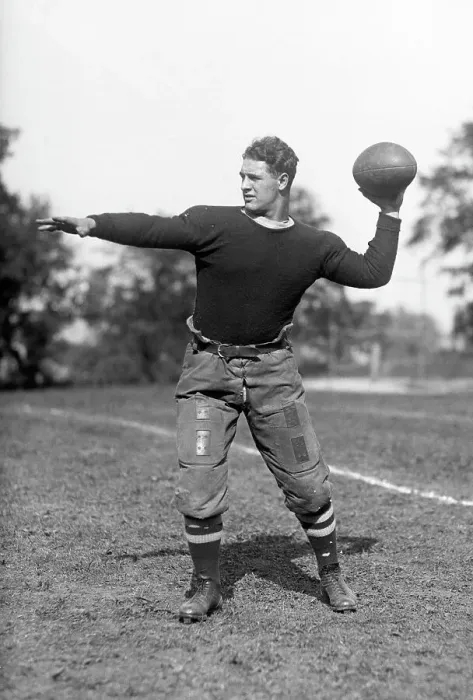 Framed Print : Lou Gehrig Posing with Football Framed Print : Lou Gehrig Posing with Football