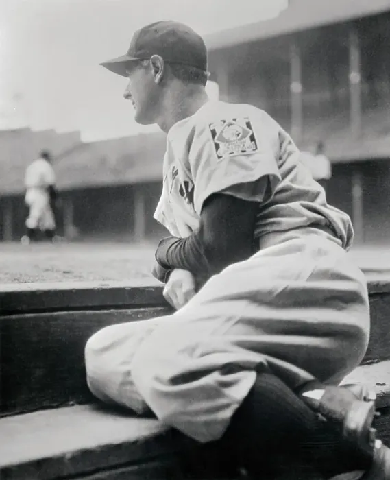 Framed Print : Lou Gehrig Sitting on Dugout Steps Framed Print : Lou Gehrig Sitting on Dugout Steps