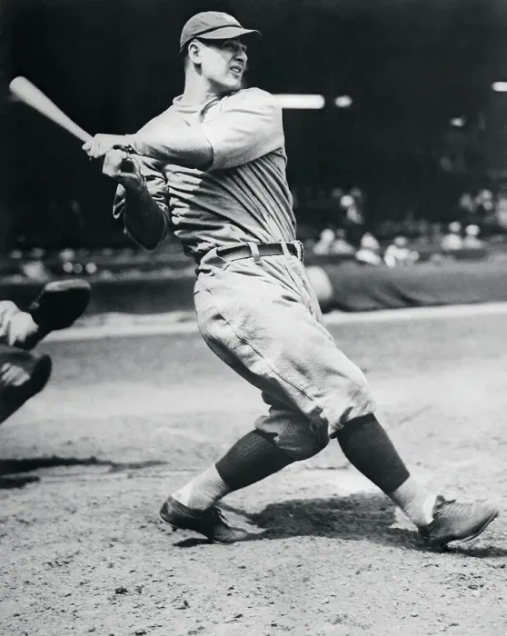 Framed Print : Lou Gehrig Swinging Framed Print : Lou Gehrig Swinging