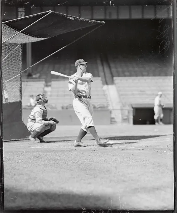 Framed Print : Lou Gehrig Swinging his Bat Framed Print : Lou Gehrig Swinging his Bat