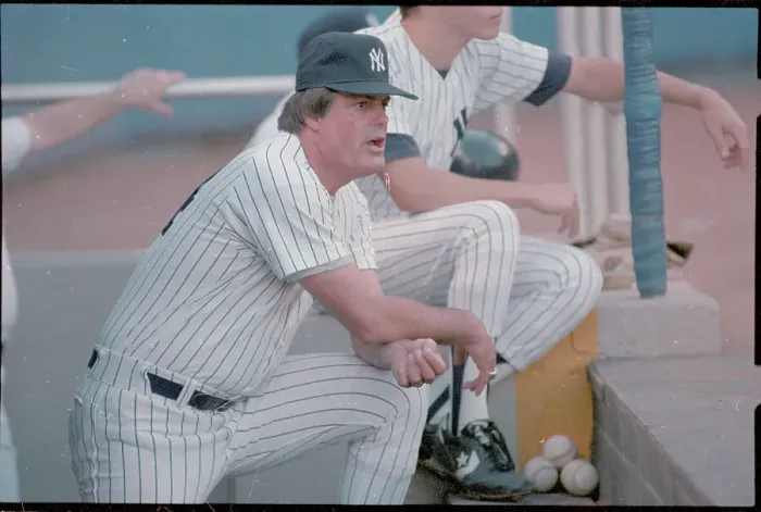 Framed Print : Lou Piniella Observing the Field Framed Print : Lou Piniella Observing the Field