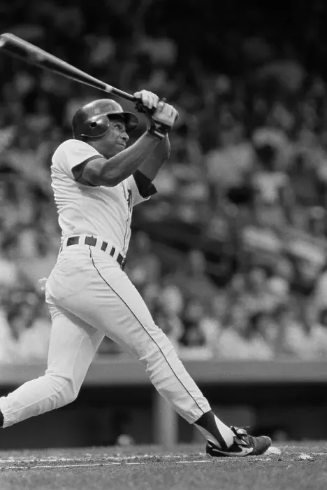 Framed Print : Lou Whitaker Swinging Bat Framed Print : Lou Whitaker Swinging Bat