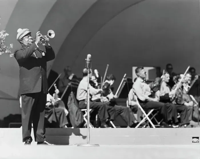 Framed Print : Louis Armstrong and His Band Framed Print : Louis Armstrong and His Band