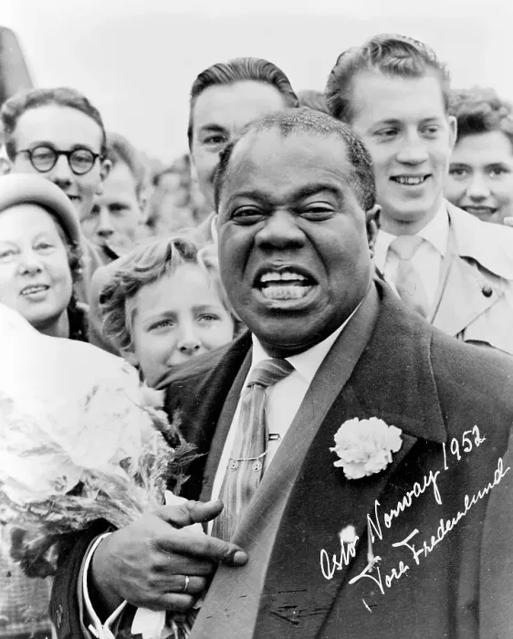 Framed Print : Louis Armstrong In Norway Framed Print : Louis Armstrong In Norway