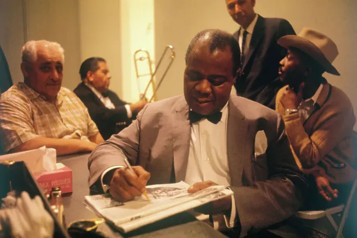 Framed Print : Louis Armstrong and Others Rehearsing Framed Print : Louis Armstrong and Others Rehearsing