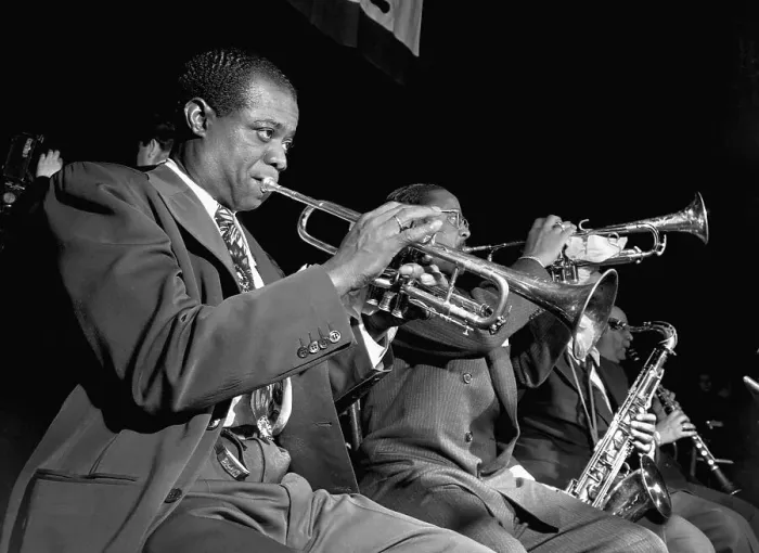 Framed Print : Louis Armstrong and Roy Eldridge Performing Framed Print : Louis Armstrong and Roy Eldridge Performing