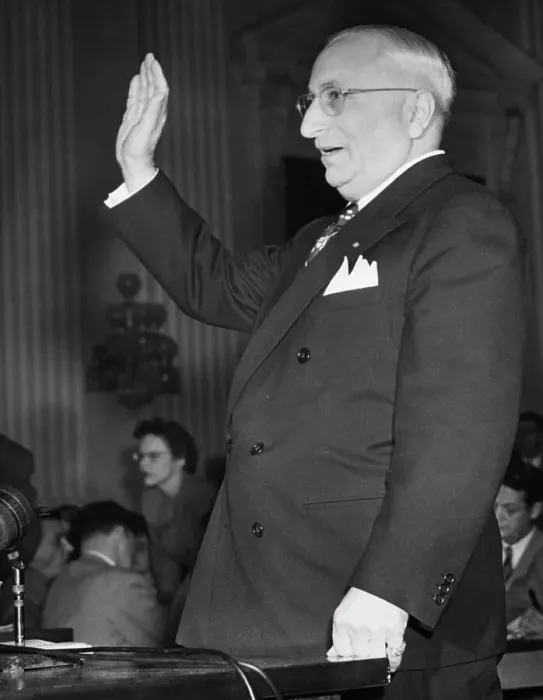 Framed Print : Louis B Mayer At HUAC Hearing Framed Print : Louis B Mayer At HUAC Hearing