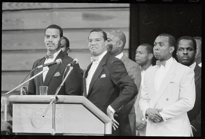Framed Print : Louis Farrakhan Giving Speech Framed Print : Louis Farrakhan Giving Speech