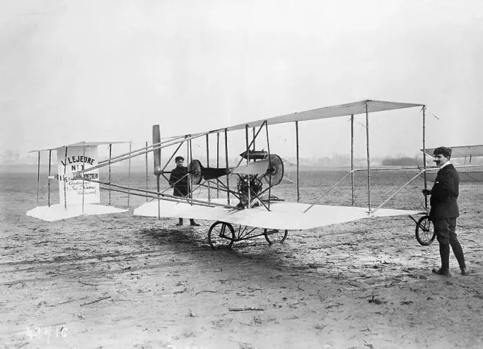 Framed Print : Louis LeJeune and His Airplane Framed Print : Louis LeJeune and His Airplane