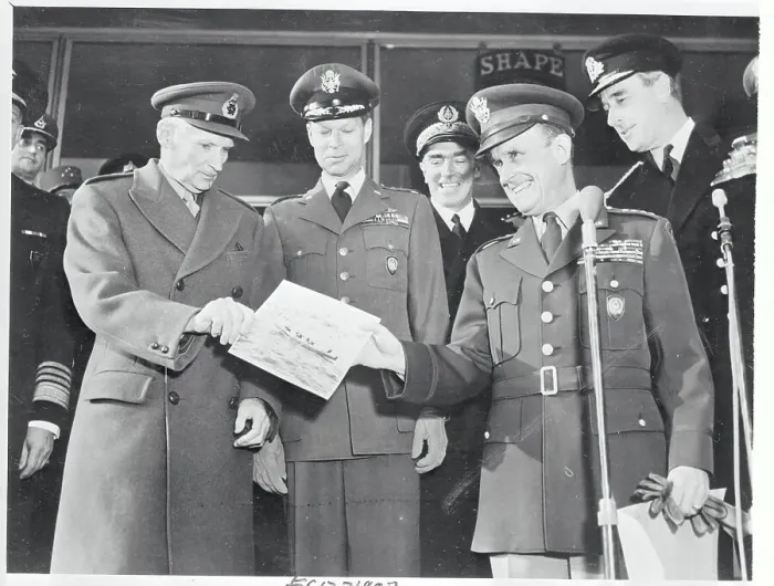 Framed Print : Louis Mountbatten Standing Alongside Admirals of Favor Framed Print : Louis Mountbatten Standing Alongside Admirals of Favor