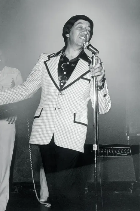 Framed Print : Louis Prima Singing at Microphone Framed Print : Louis Prima Singing at Microphone