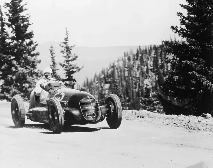 Framed Print : Louis Unser in His Maserati Framed Print : Louis Unser in His Maserati