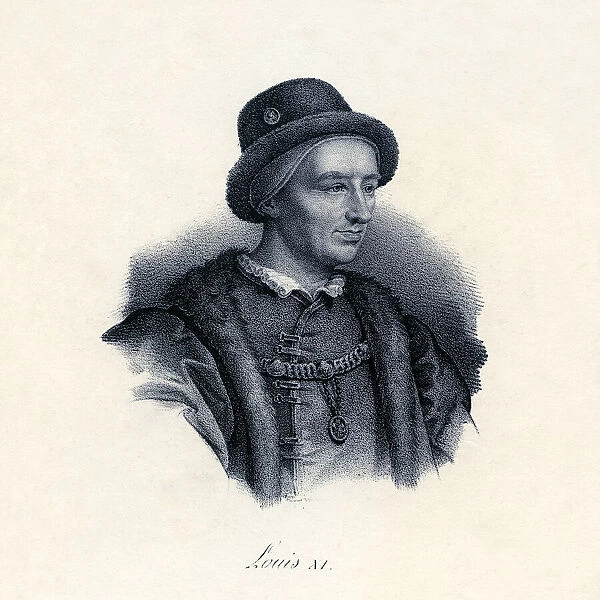Louis XI. Portrait of king Louis XI of France (1423-1483)