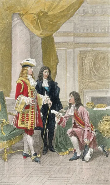 Framed Print : Louis XIV Receiving an Ambassador Framed Print : Louis XIV Receiving an Ambassador