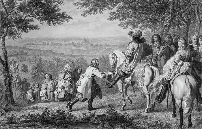 Framed Print : Louis XIV Receiving Key to City Framed Print : Louis XIV Receiving Key to City