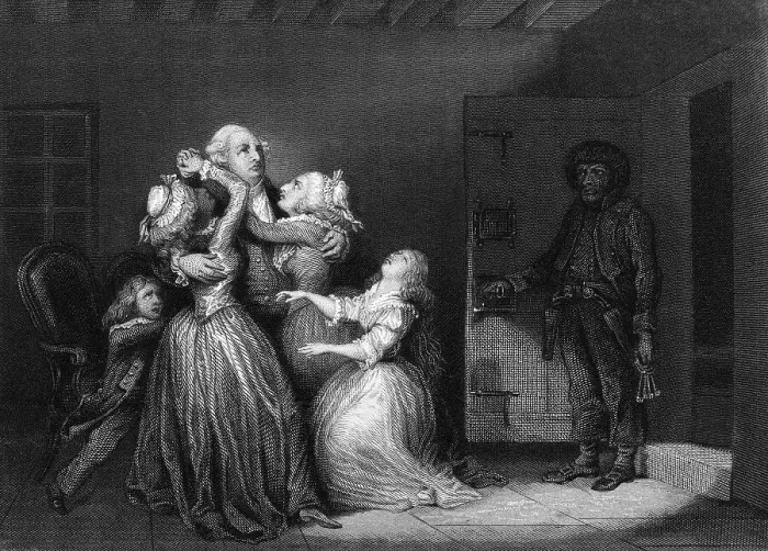 Framed Print : Louis Xvi W / His Famliy Before Execution Framed Print : Louis Xvi W / His Famliy Before Execution