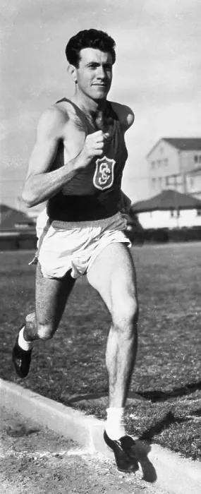 Framed Print : Louis Zamperini Running Framed Print : Louis Zamperini Running