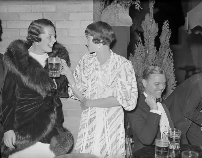 Framed Print : Louise Iselin Being Offered Drink Framed Print : Louise Iselin Being Offered Drink