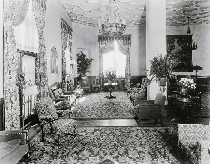 Framed Print : Lounge Room of Riverside Hotel Framed Print : Lounge Room of Riverside Hotel