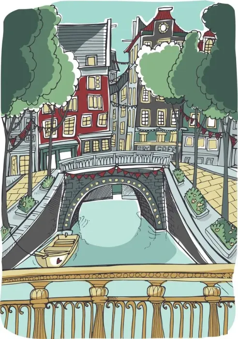 Framed Print : Love Amsterdam in summer Framed Print : Love Amsterdam in summer