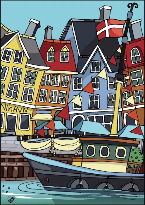 Framed Print : Love Copenhagen Framed Print : Love Copenhagen