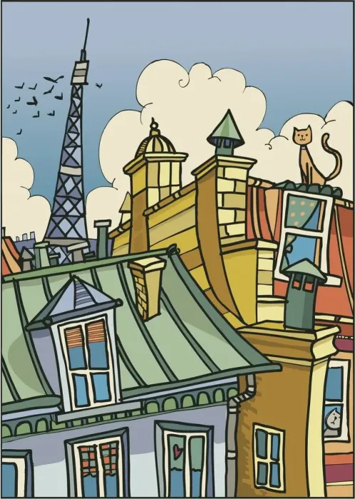 Framed Print : Love Paris roofs Framed Print : Love Paris roofs