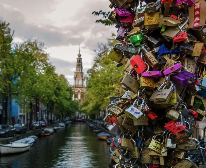 Framed Print : Lovelocks of Amsterdam Framed Print : Lovelocks of Amsterdam