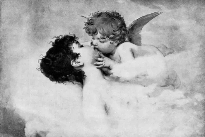 Framed Print : Loves Dream, Painting by Willem Johannes Martens - 19th Century Framed Print : Loves Dream, Painting by Willem Johannes Martens - 19th Century