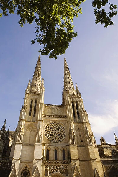 Low angle view of a church, St. Andre Cathedral, Bordeaux, Aquitaine, France