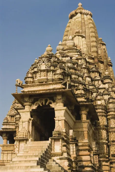 Framed Print : Low angle view of a temple, Kandariya Mahadeva Temple, Khajuraho, Chhatarpur District, Madhya Pradesh, India Framed Print : Low angle view of a temple, Kandariya Mahadeva Temple, Khajuraho, Chhatarpur District, Madhya Pradesh, India