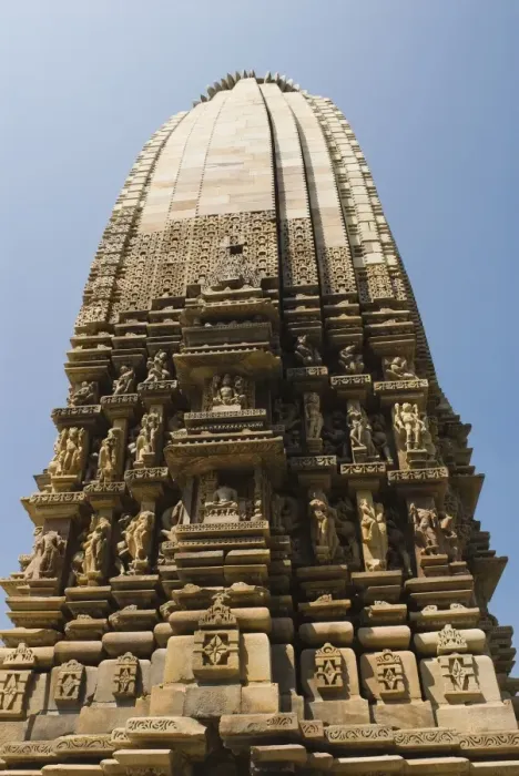Framed Print : Low angle view of a temple, Kandariya Mahadeva Temple, Khajuraho, Chhatarpur District, Madhya Pradesh, India Framed Print : Low angle view of a temple, Kandariya Mahadeva Temple, Khajuraho, Chhatarpur District, Madhya Pradesh, India