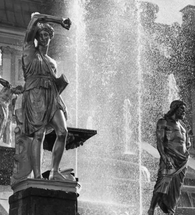 Framed Print : Low Park Figures