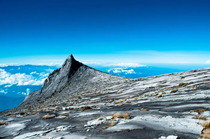 Framed Print : Low Peak. Mount Kinabalu prominent mountain in Southeast Asia