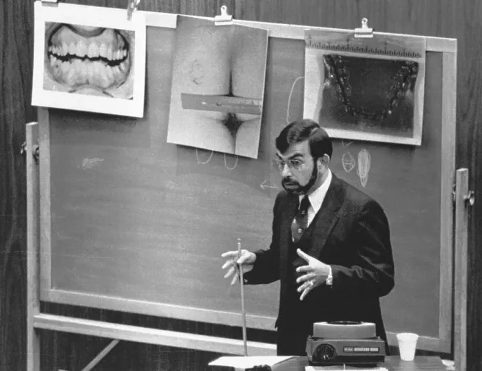 Framed Print : Lowell Levine Testifying in Court Framed Print : Lowell Levine Testifying in Court