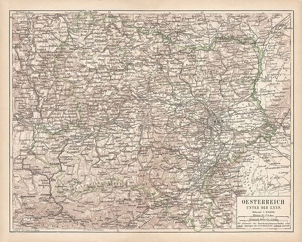 Lower Austria, lithograph, published in 1877