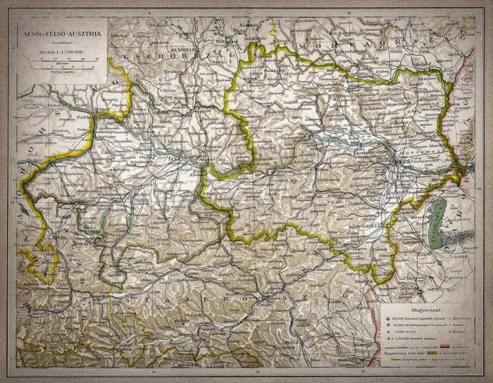 Framed Print : Lower Austria and Upper Austria Framed Print : Lower Austria and Upper Austria