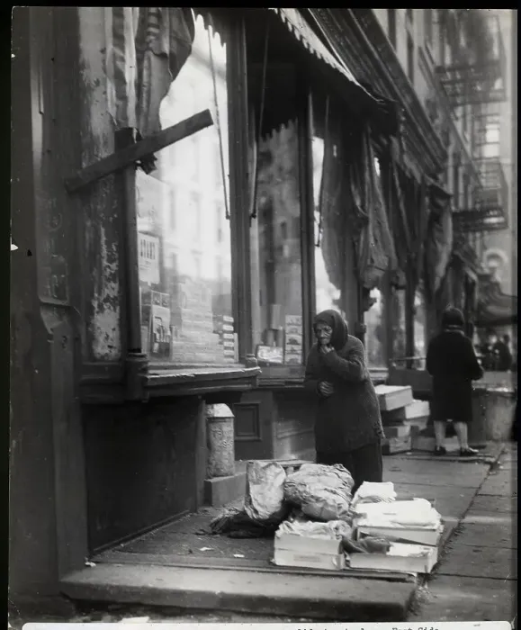 Framed Print : Lower East Side Elderly Rag Picker Framed Print : Lower East Side Elderly Rag Picker