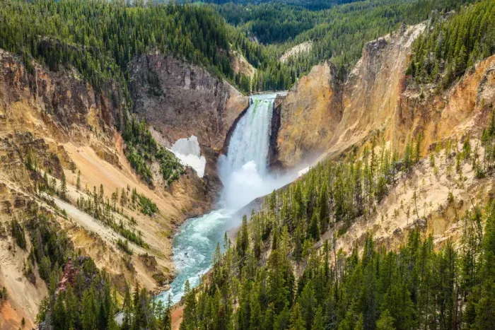 Framed Print : Lower Falls of Yellowstone National Park Framed Print : Lower Falls of Yellowstone National Park