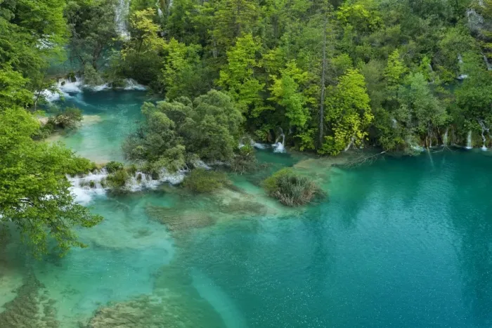 Framed Print : Lower lakes with small waterfalls, Plitvice Lakes National Park, Plitvice Jezera, Lika-Senj, Croatia Framed Print : Lower lakes with small waterfalls, Plitvice Lakes National Park, Plitvice Jezera, Lika-Senj, Croatia