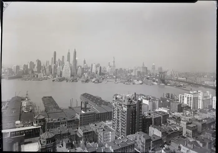 Framed Print : Lower Manhattan From Brooklyn