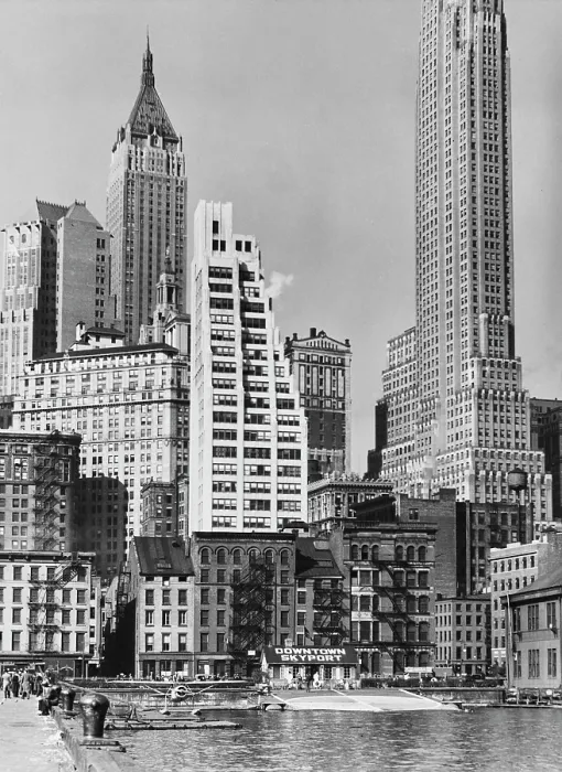 Framed Print : Lower Manhattan Over South Street Framed Print : Lower Manhattan Over South Street